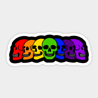 Pride Skulls Gay Sticker